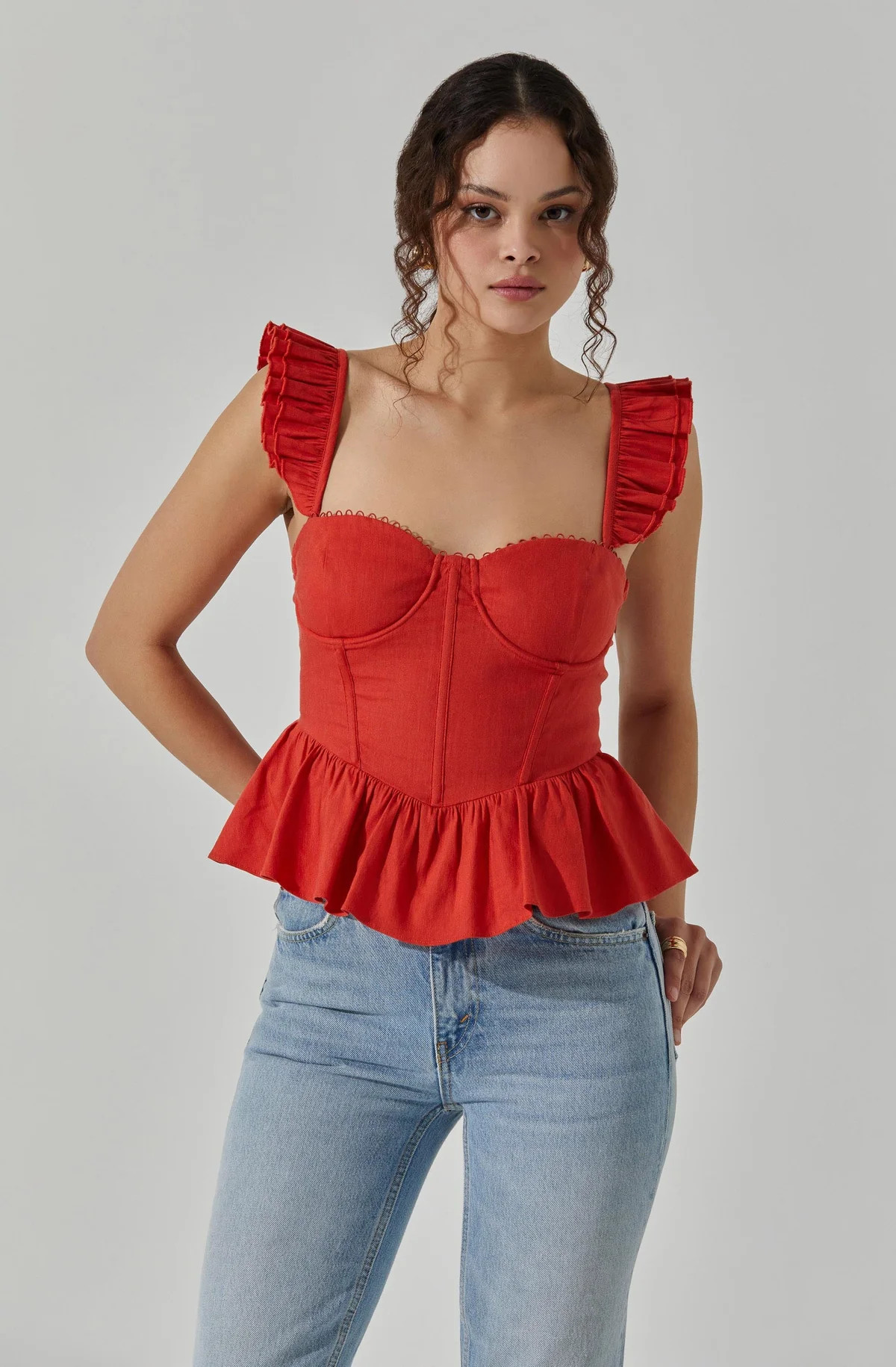 Baylin Peplum Top | ASTR The Label (US)