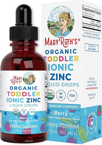 Toddler Liquid Ionic Zinc with Organic Glycerin by MaryRuth's, Zinc Sulfate for Immune Support, V... | Amazon (US)