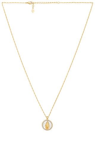 Mary Stone Inlay Necklace in Mother Of Pearl | Revolve Clothing (Global)