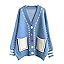 JASCLS Winter Long Sleeve Cable Knitted Color Block Boho Sweater Cardigans Chunky Sweater Cardiga... | Amazon (US)