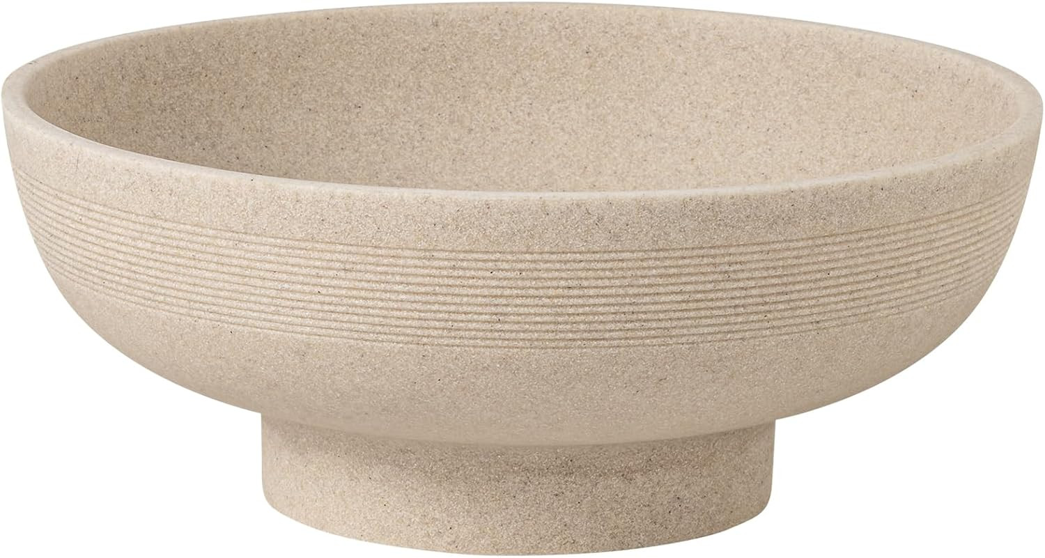 WUUAHOME Large Decorative Fruit Bowl for Kitchen Counter, Sandstone Look Modern Minimalist Snack ... | Amazon (US)