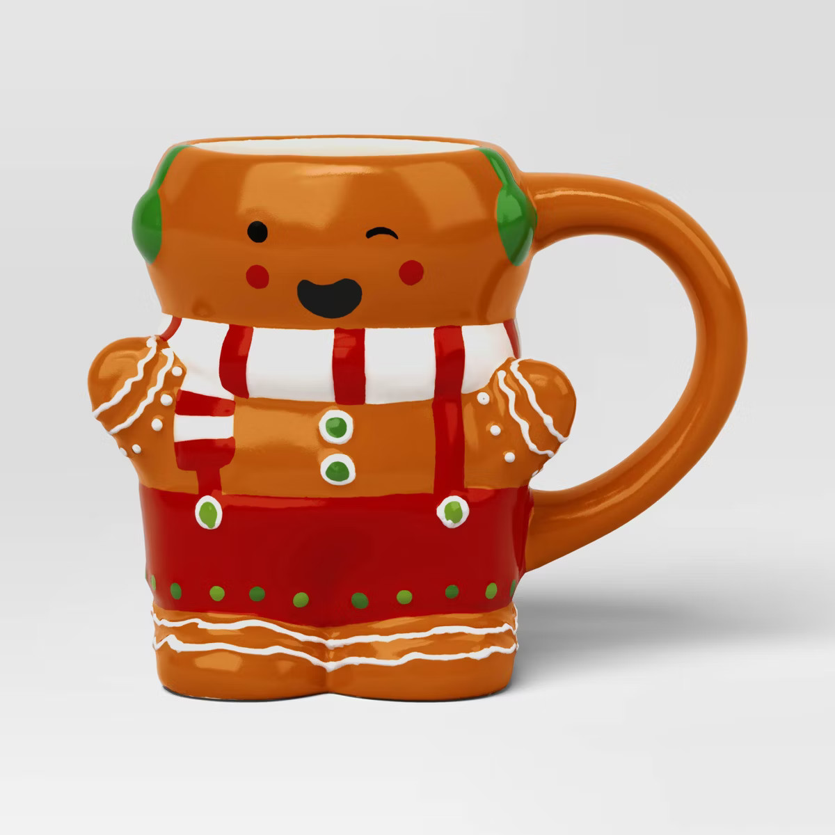 9oz Christmas Earthenware Mini Figural Gingerbread Man Mug - Wondershop™ | Target