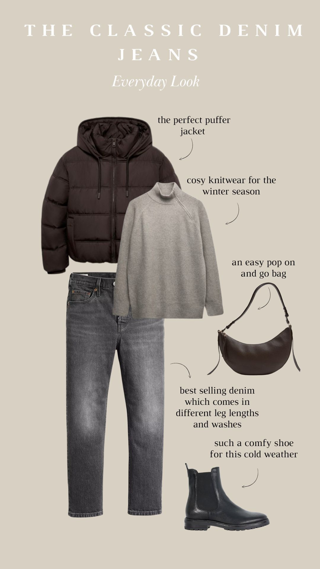 One of my fave denim jeans, worn multiple different ways. This is for the everyday, perfect for school pick up, a long walk or heading out to the shops! LEVIS Marks and Spencer Uniqlo Dune  

 #LTKuk #LTKwinter #LTKeurope