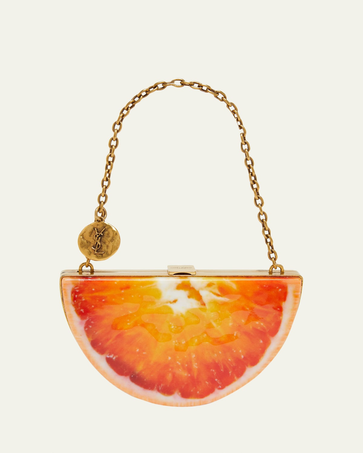 Mini Orange Wedge Resin Clutch Bag | Bergdorf Goodman
