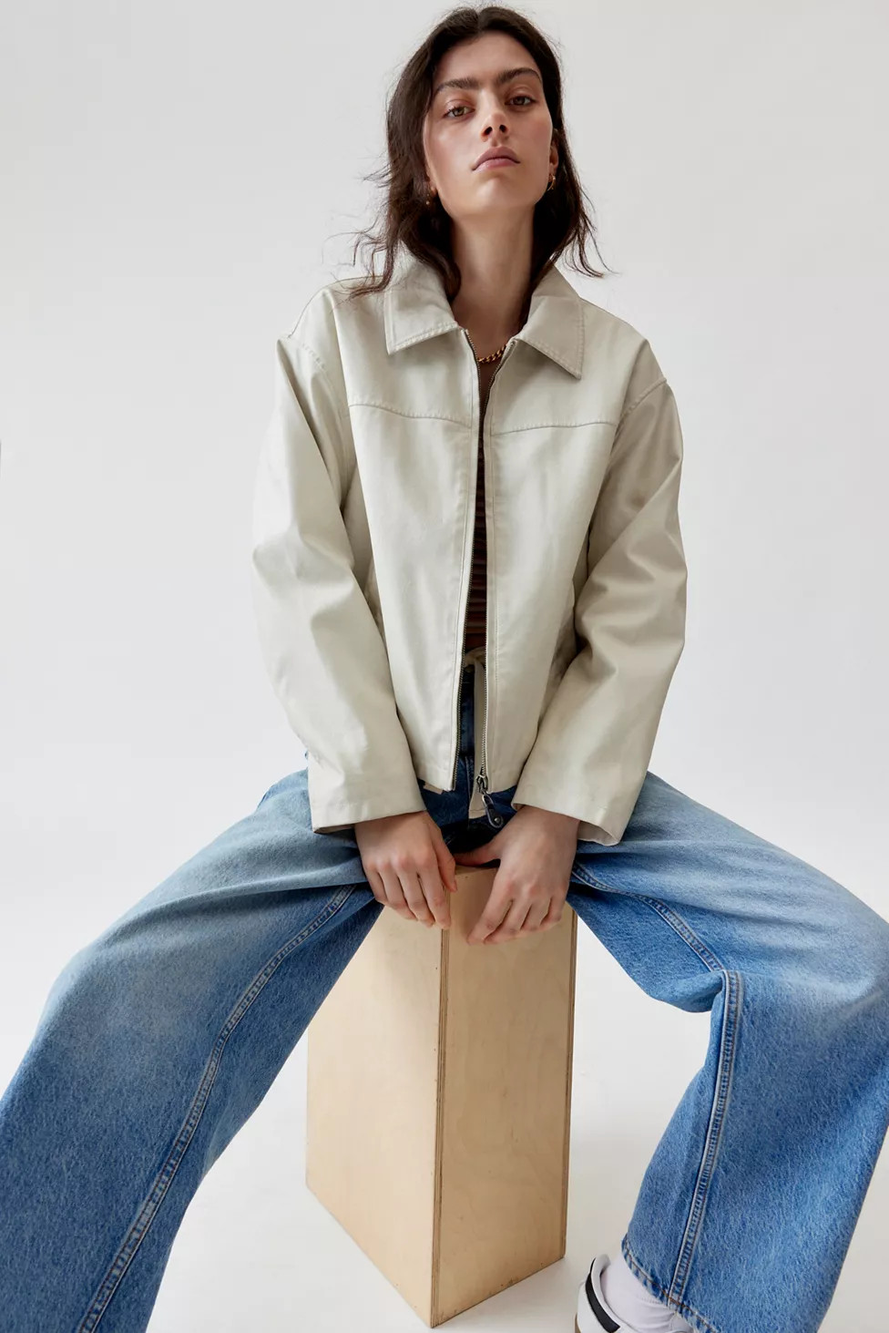 BDG Sasha Faux Leather Car Jacket | Urban Outfitters (US and RoW)