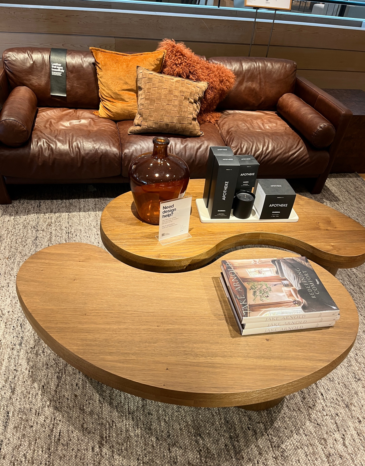 These distinctive oak wood nesting coffee tables will add style to your living space!  You can purchase one or a set of two.  Add this luxurious leather sofa to your family room to complete your room!  

Crate and Barrel furniture | unique coffee tables | living room furniture pieces | large leather sofa | contemporary furniture | kidney shaped table

#LTKHome