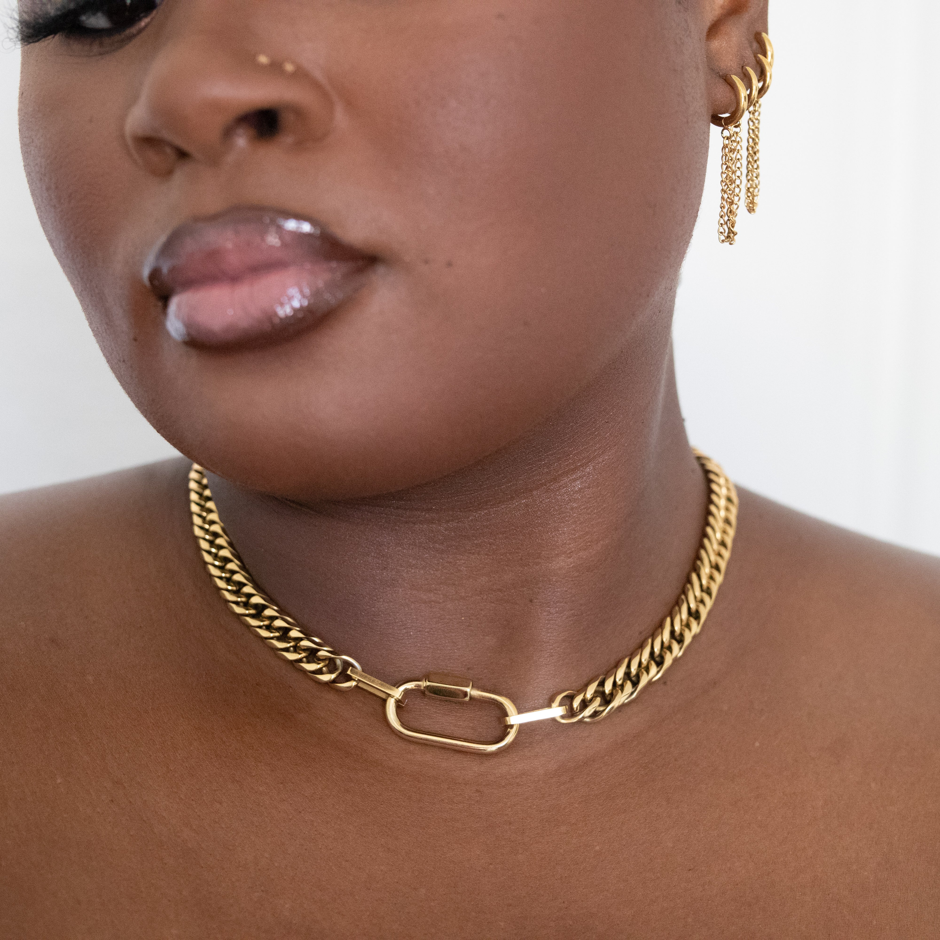 Chunky Paperclip Chain | Garnished in Gold