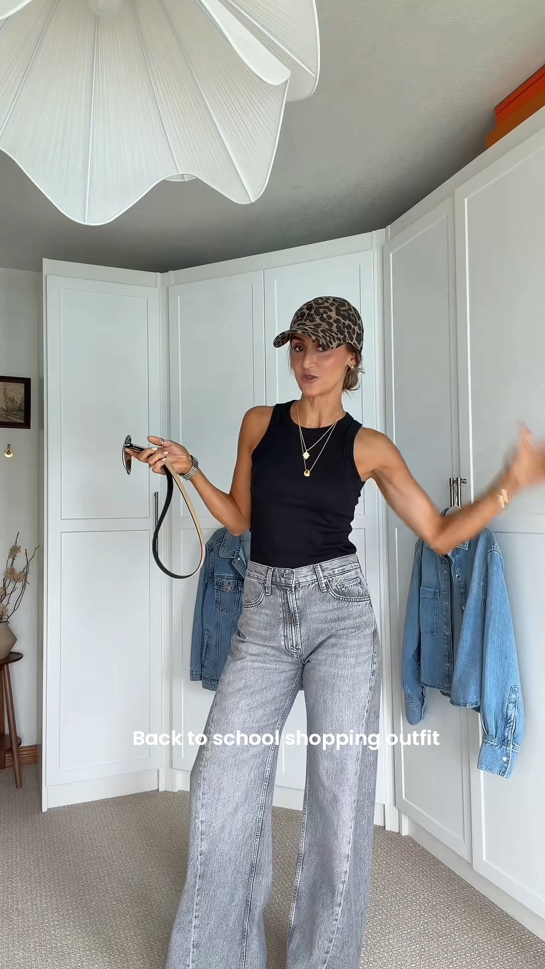 Back to school outfit 
Mother lemon twist jeans fit tts, super long worth hemming 
Obsessed w the new finds: bag, belt (small) and ball cap!

#LTKgrwm #LTKSeasonal #LTKOver40