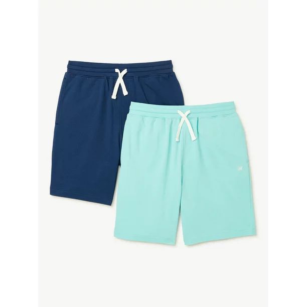 Free Assembly Boys Jersey Fleece Shorts, 2-Pack, Sizes 4-18 | Walmart (US)