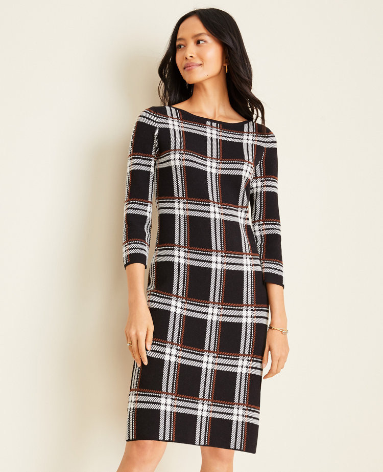 Plaid Sweater Dress | Ann Taylor (US)