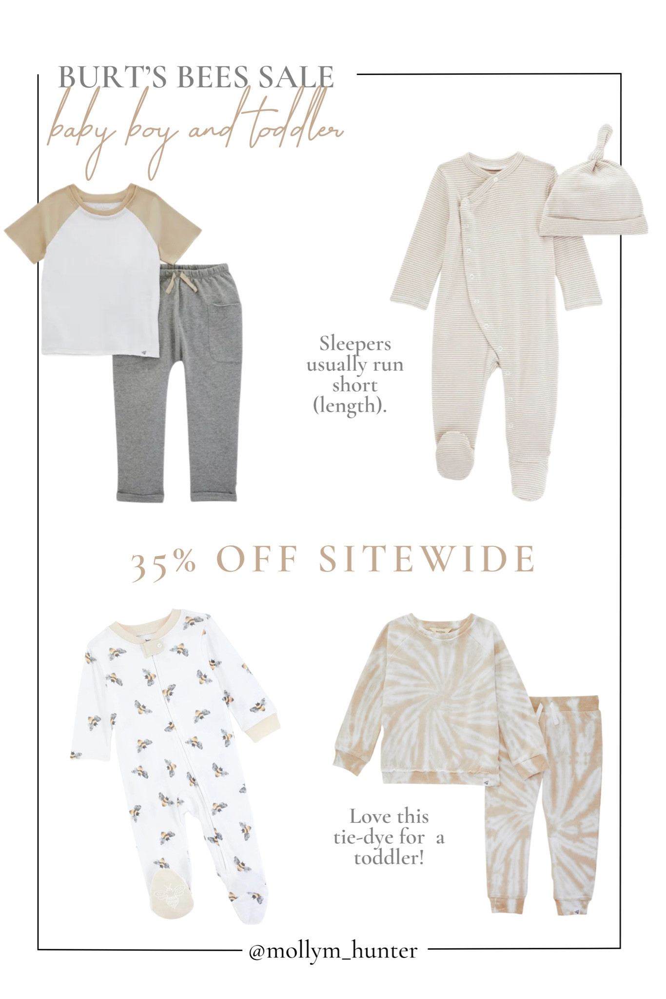 Burt’s Bees Baby sitewide sale! 35% off with code: FAM35 

Now is the time to stock up on sleepers and outfits in every size! You can’t pass up a good sale with FREE SHIPPING! I also love to add a few extra things in my cart for friends with kids or upcoming baby showers 🤍

#LTKbaby #LTKSale