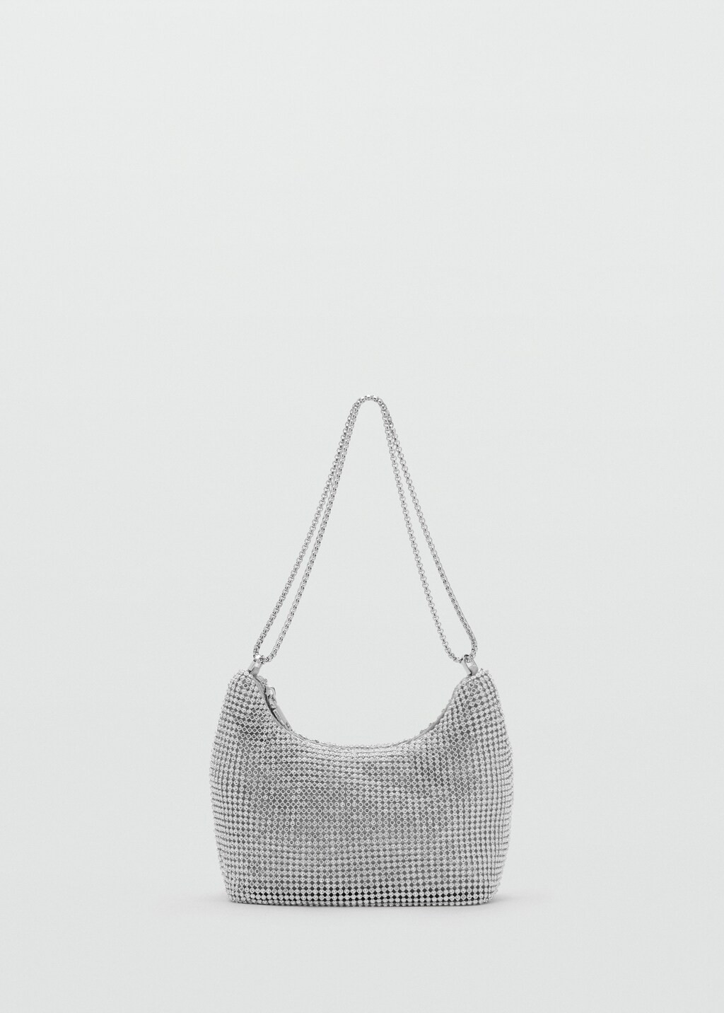 Double-handle crystal bag - Women | MANGO United Kingdom | MANGO (UK)