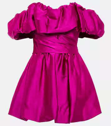 Astoria off-shoulder satin minidress | Mytheresa (UK)