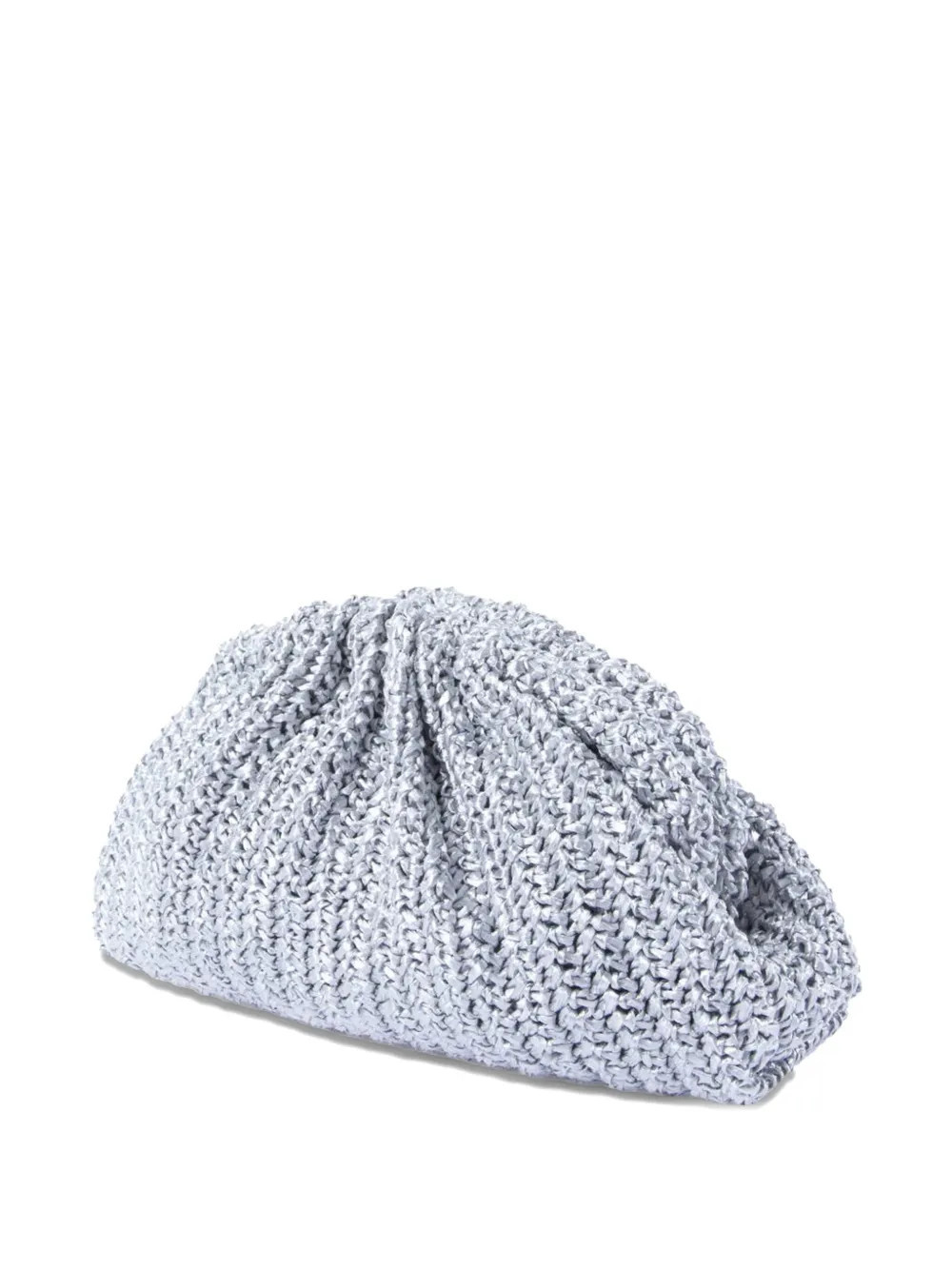 Maria La Rosa crochet clutch bag - Silver | Farfetch Global