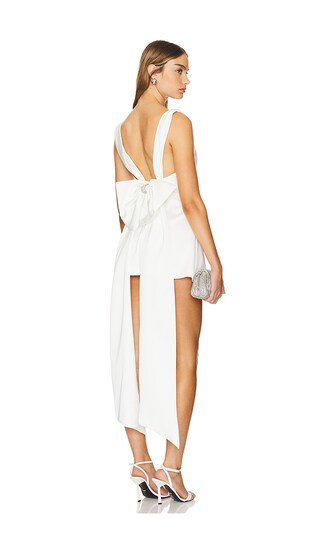 Silvia Silk Dress in White | Revolve Clothing (Global)