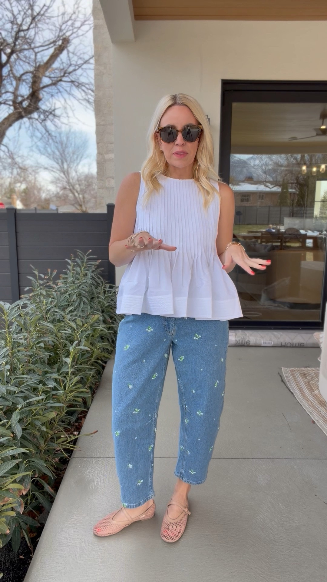 This write outfit is giving anthro vibes but it’s all Walmart! 

#LTKmomlife #LTKgrwm #LTKootd