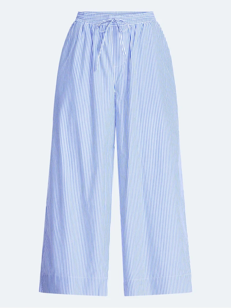 Free Assembly Women's and Women's Plus Cotton Poplin Cropped Wide Leg Pants, 26" Inseam, Sizes XS... | Walmart (US)
