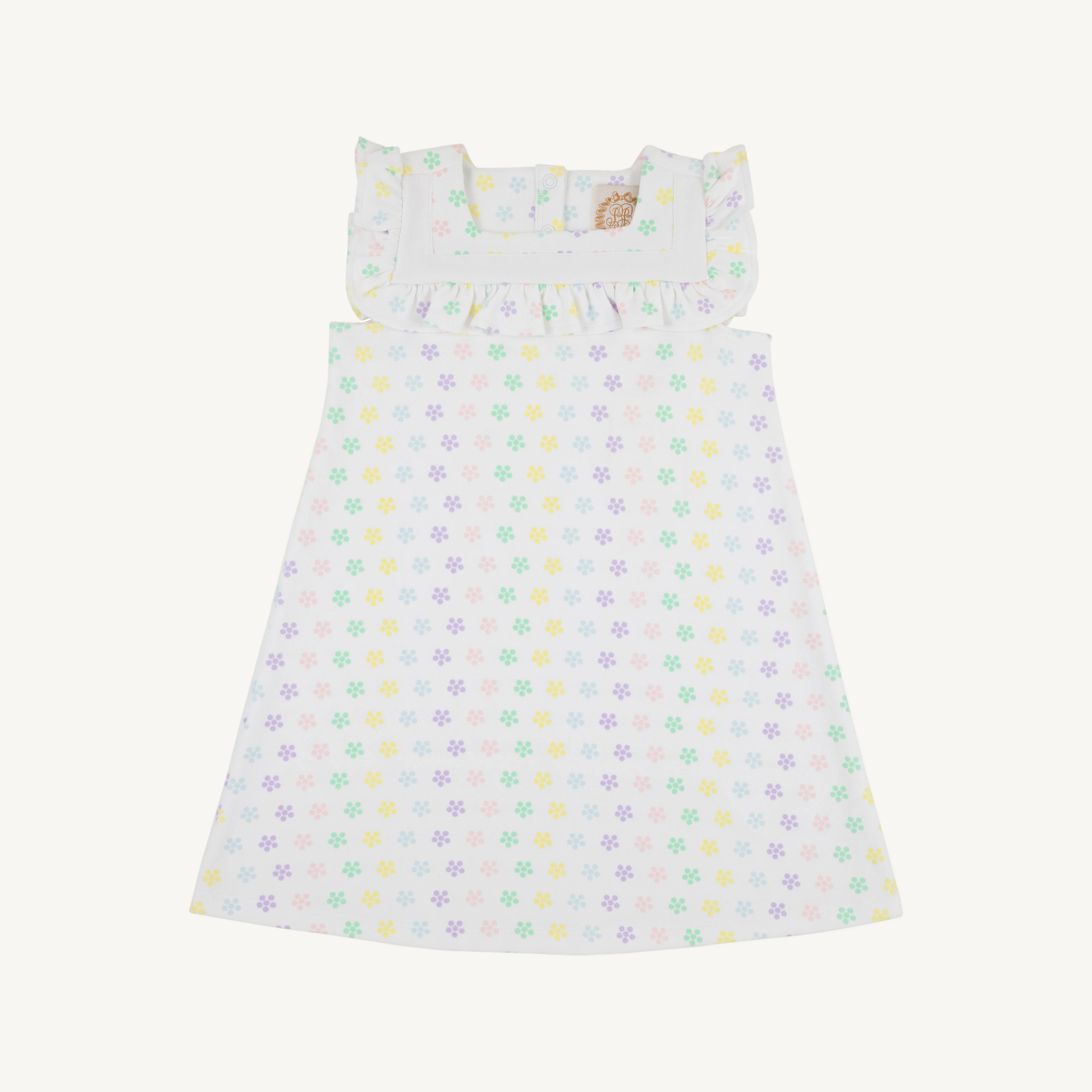 Darla Dress - Birmingham Buttons with Worth Avenue White | The Beaufort Bonnet Company
