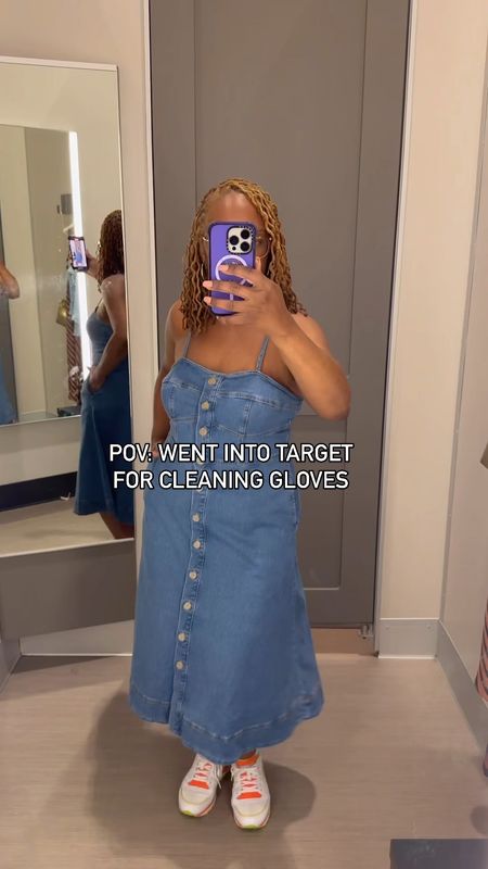 A comfy chic denim dress from Target 