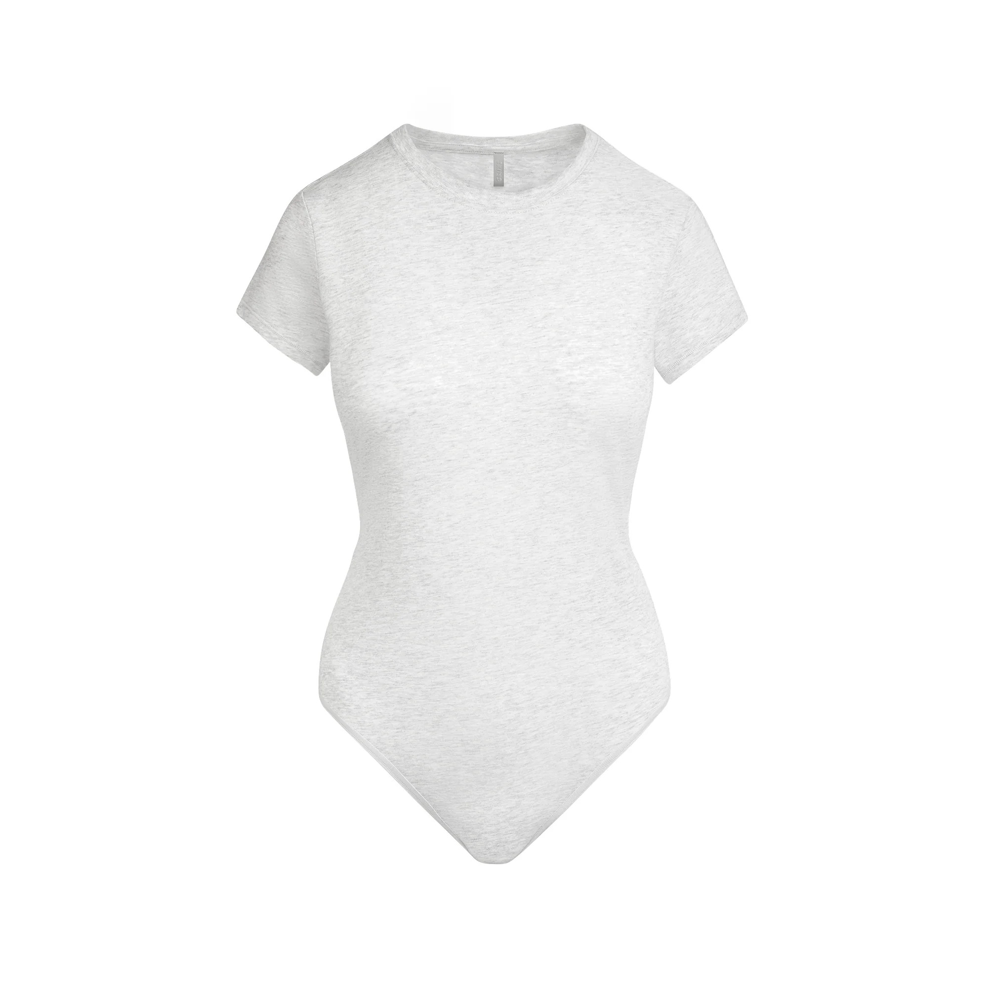 RELAXED TEES T-SHIRT BODYSUIT | LIGHT HEATHER GREY | SKIMS (US)