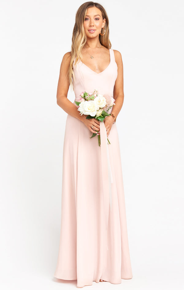 Jenn Maxi Dress ~ Dusty Blush Crisp | Show Me Your Mumu