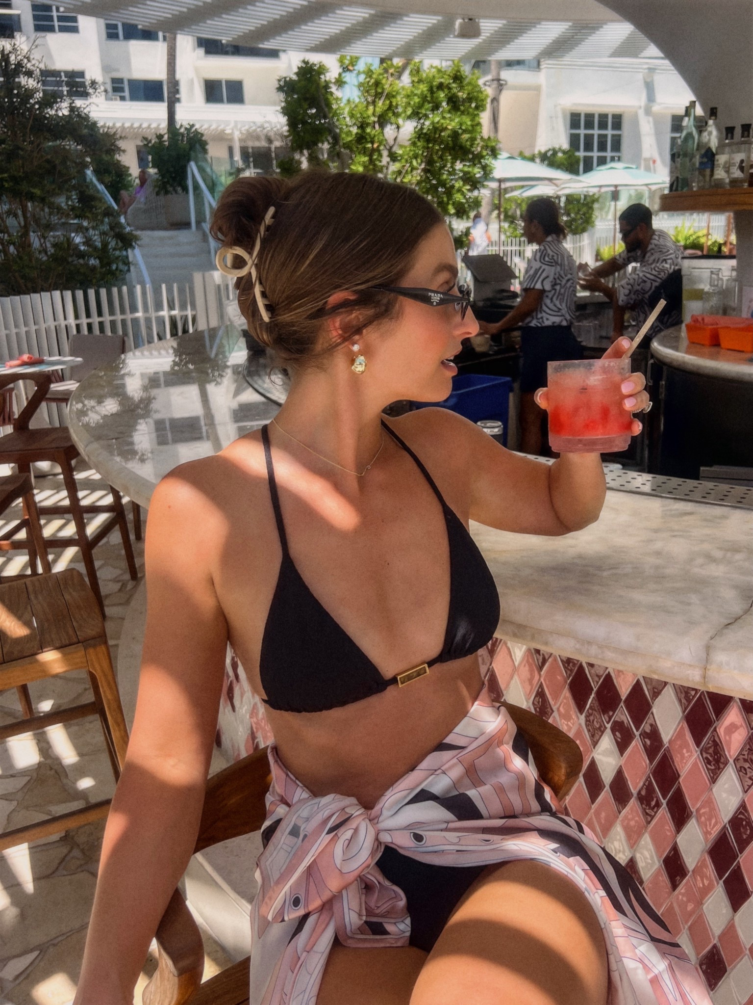 Beach vacation outfit! Size small bikini top and bottoms. 