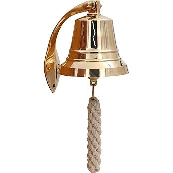 THDC Solid Brass BellWall Mount, Brass Maritime Duty Watch Ship?s Bell (5", Polished Brass) | Amazon (US)