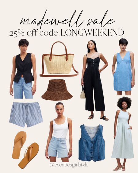 Madewell sale 🙌🏻🙌🏻

Woven tote, denim vest, summer dress

#LTKShoeCrush #LTKItBag #LTKStyleTip