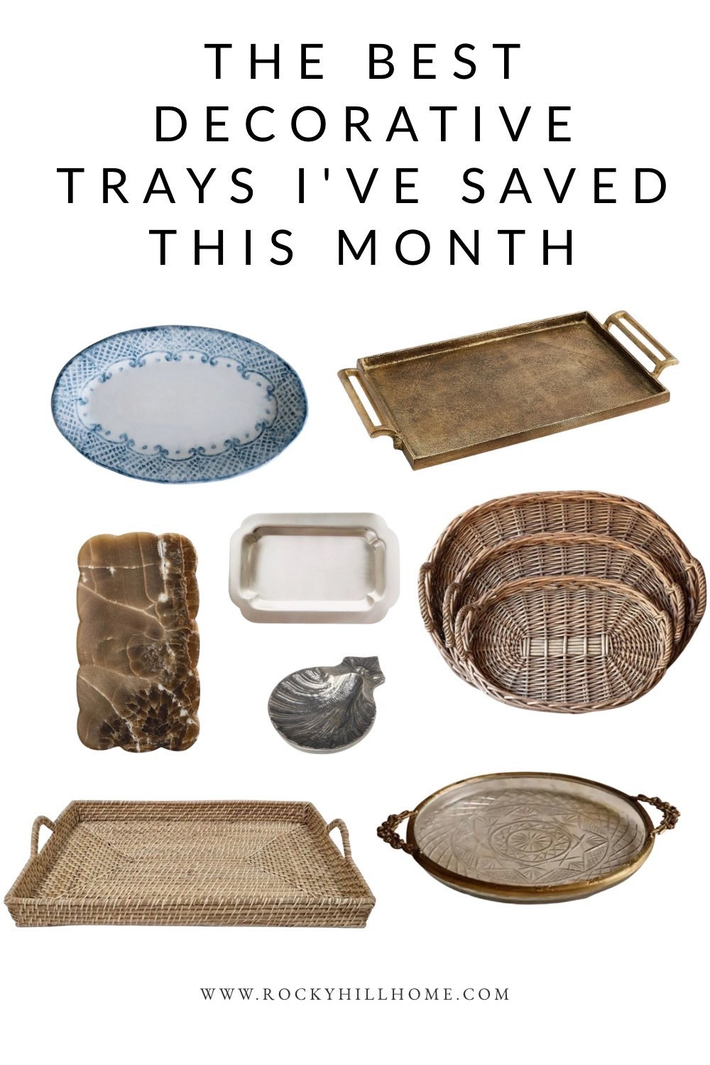 Looking for beautiful decorative trays? These timeless brass, woven, stone, and ceramic trays instantly elevate coffee tables, ottomans, kitchen islands, and entryway consoles.

#LTKHome