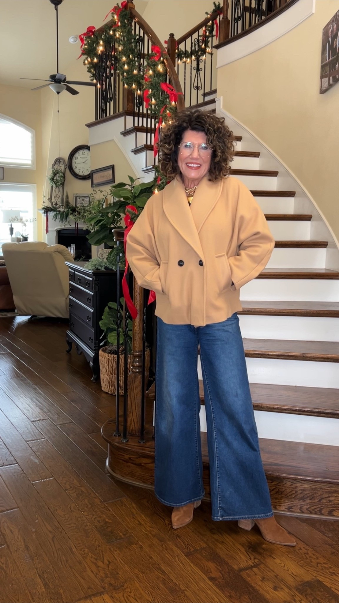 Cropped pea jacket is double breasted and so comfy/cute 

Cropped jacket
Winter jacket
Cozy winter fashion
Casual winter look
Affordable jackets
Over 60 style
Rememberwynn18 
Levi’s 




#LTKMidsize #LTKootd #LTKWorkwear