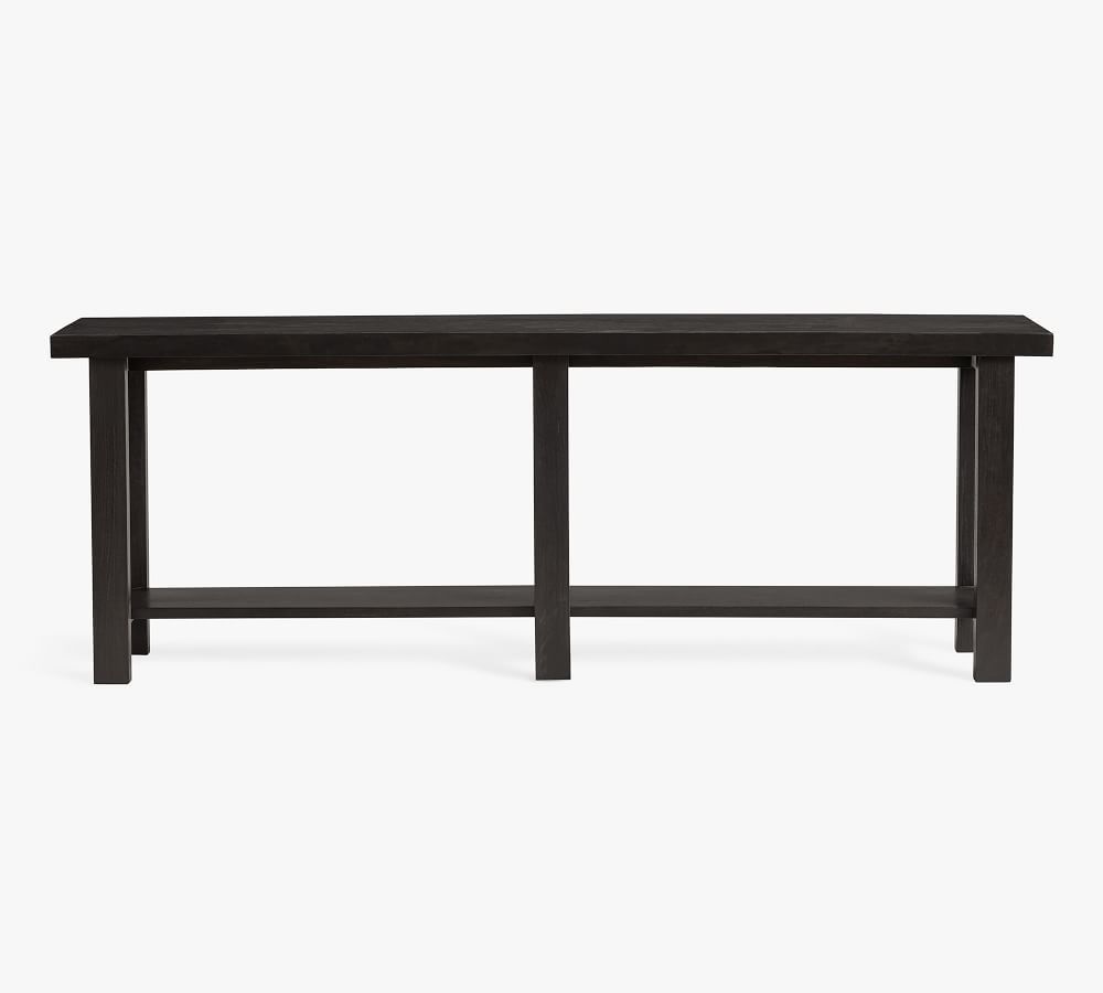Reed Grand Console Table, Warm Black | Pottery Barn (US)