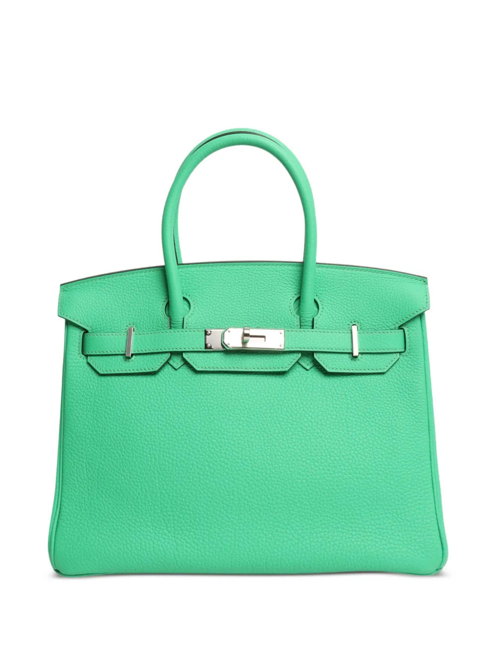 Hermès Pre-Owned Birkin 30 leather tote bag - Green | Farfetch Global