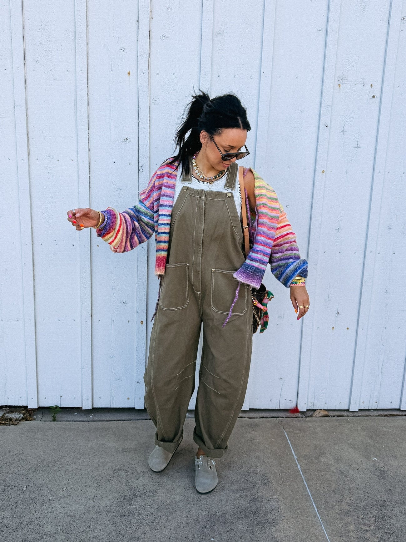 zip it up overalls - olive | Etta+East
