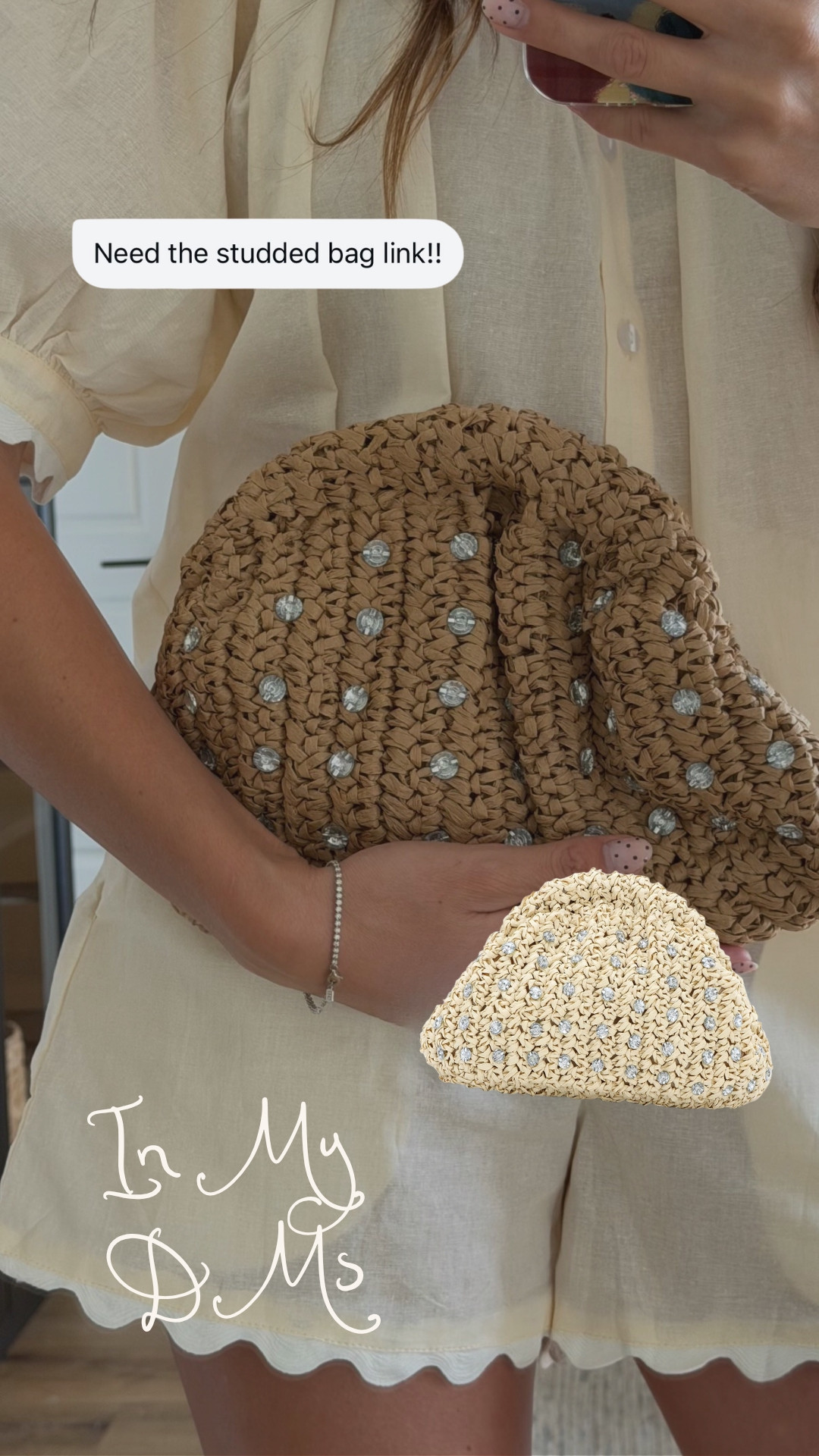 My studded bag is the perfect neutral and fun look for spring!  

 #LTKootd
