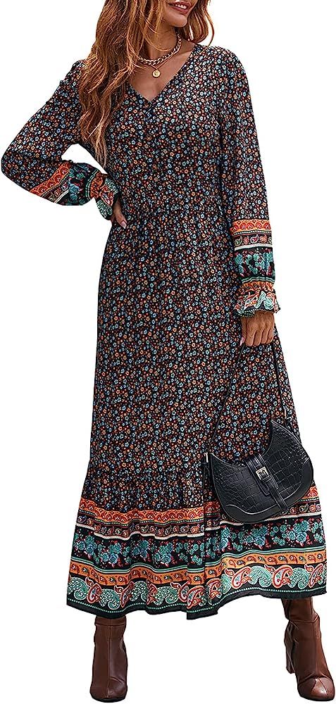 Bohemian Fall Dress | Amazon (US)