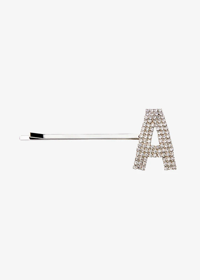Rhinestone Alphabet Hair Clip | Retrofete