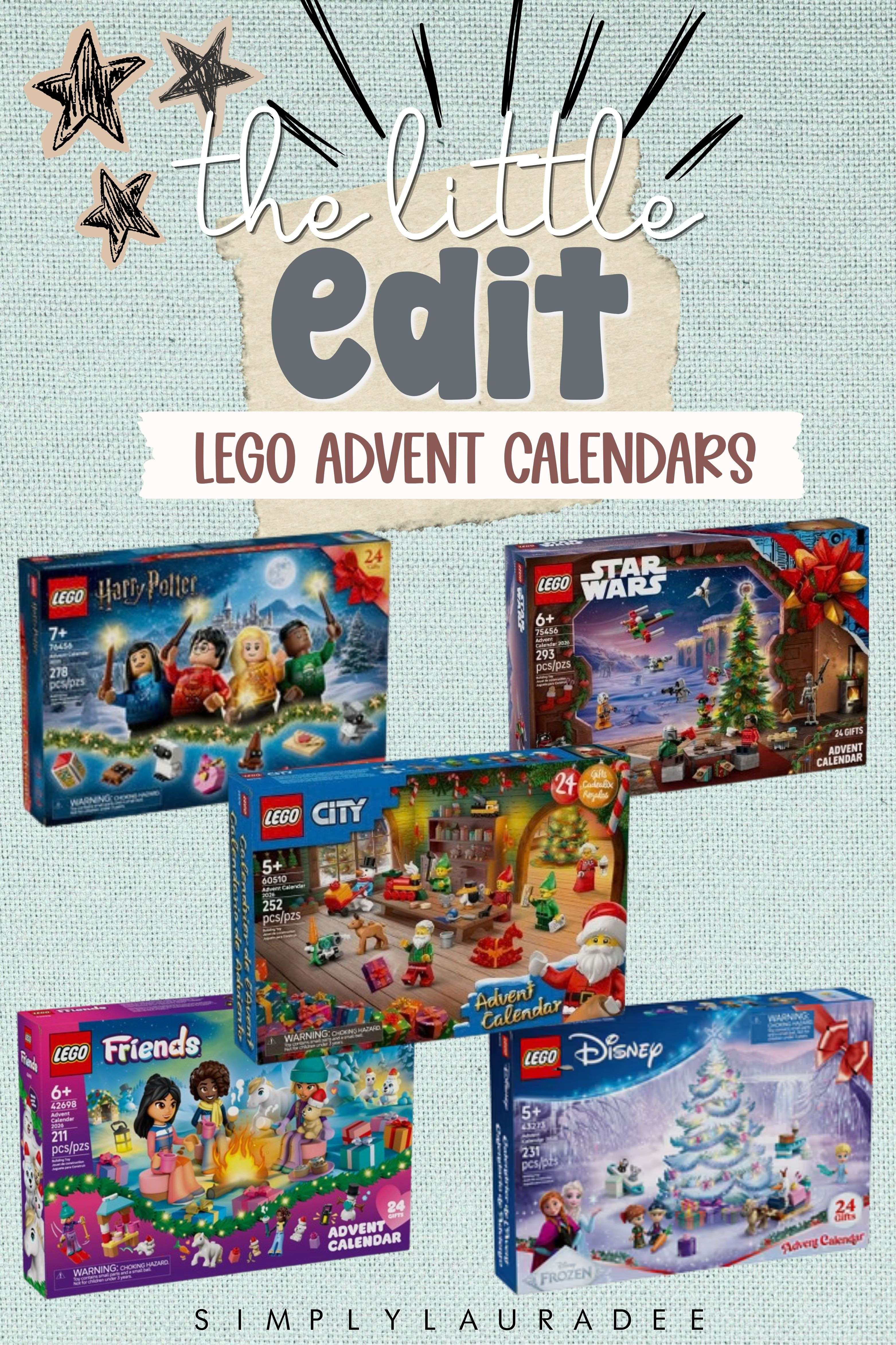 The LEGO advent calendars that make December so fun! There's one for every kid, from Harry Potter and Star Wars to City, Friends, and Disney, and each day brings a mini build. #legoadventcalendar #christmasforkids #adventcalendars 

 #LTKmomlife #LTKSeasonal #LTKKids