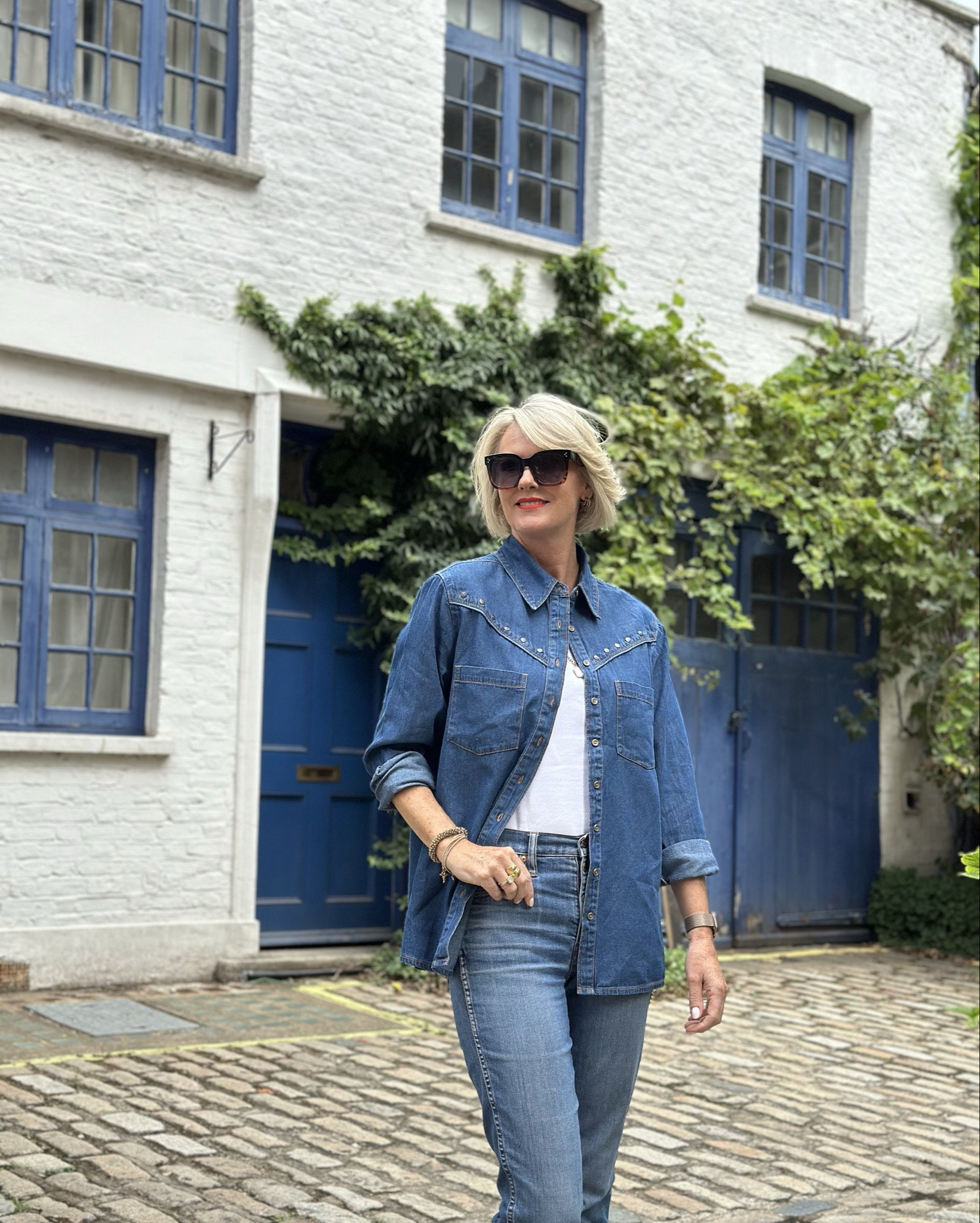 A classic denim shirt 

#LTKsummer #LTKuk #LTKover50style