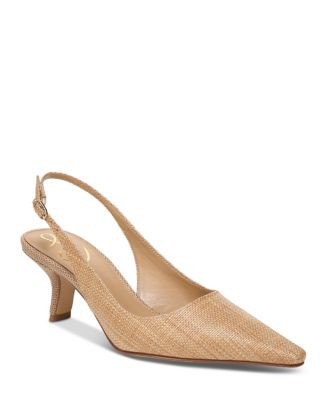 Women's Bianka Pointed Toe Mid Heel Slingback Sandals | Bloomingdale's (US)