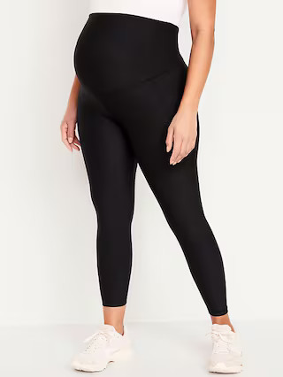 Maternity Full-Panel PowerSoft 7/8 Leggings | Old Navy (US)