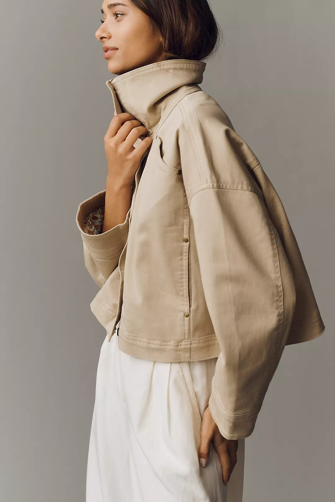 By Anthropologie Funnel-Neck Utility Jacket | Anthropologie (US)