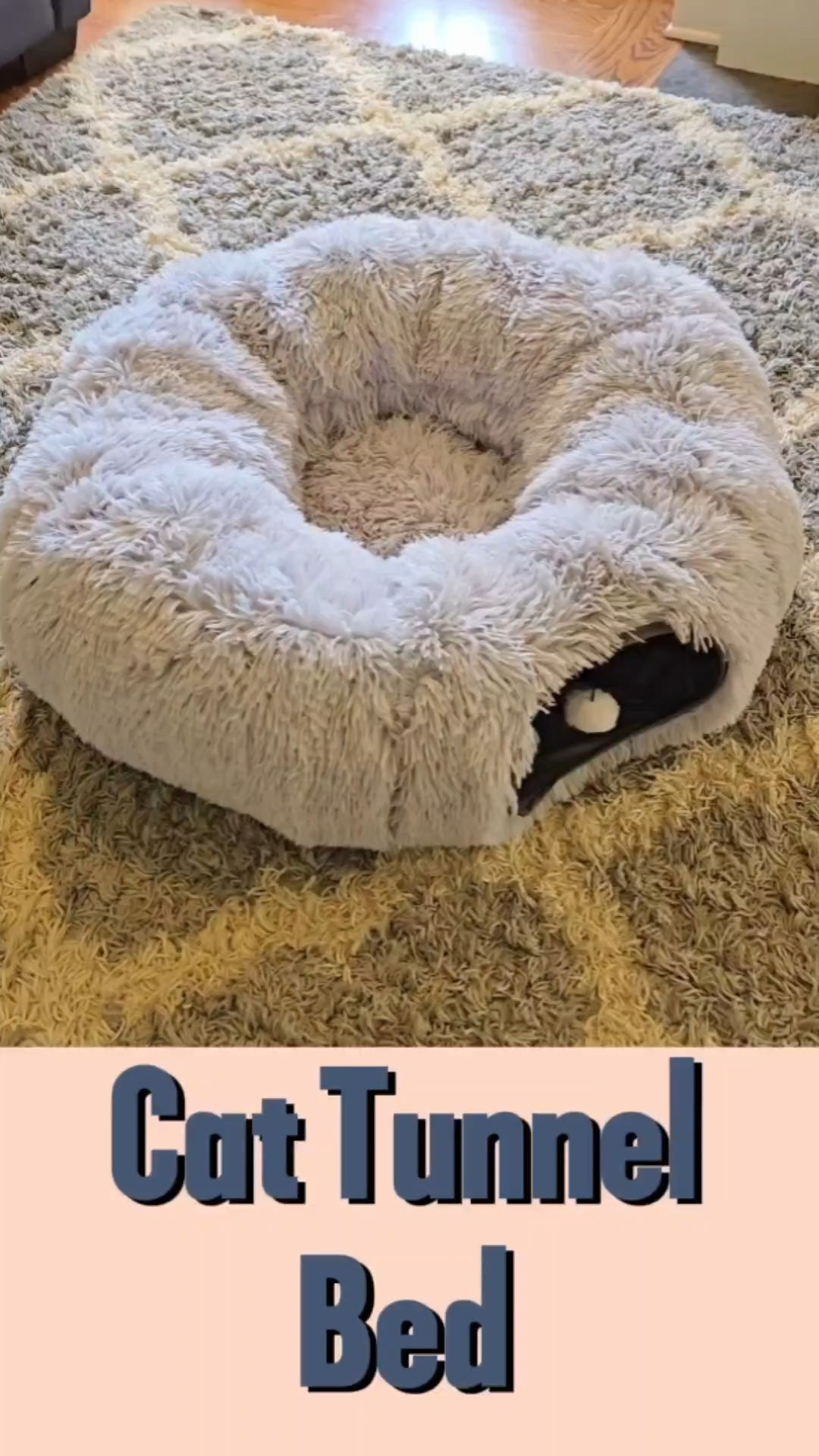 Cozy cat tunnel bed 🐾Perfect for naps, play, and hiding from their responsibilities 😸

#LTKHome #LTKPets #LTKFamily