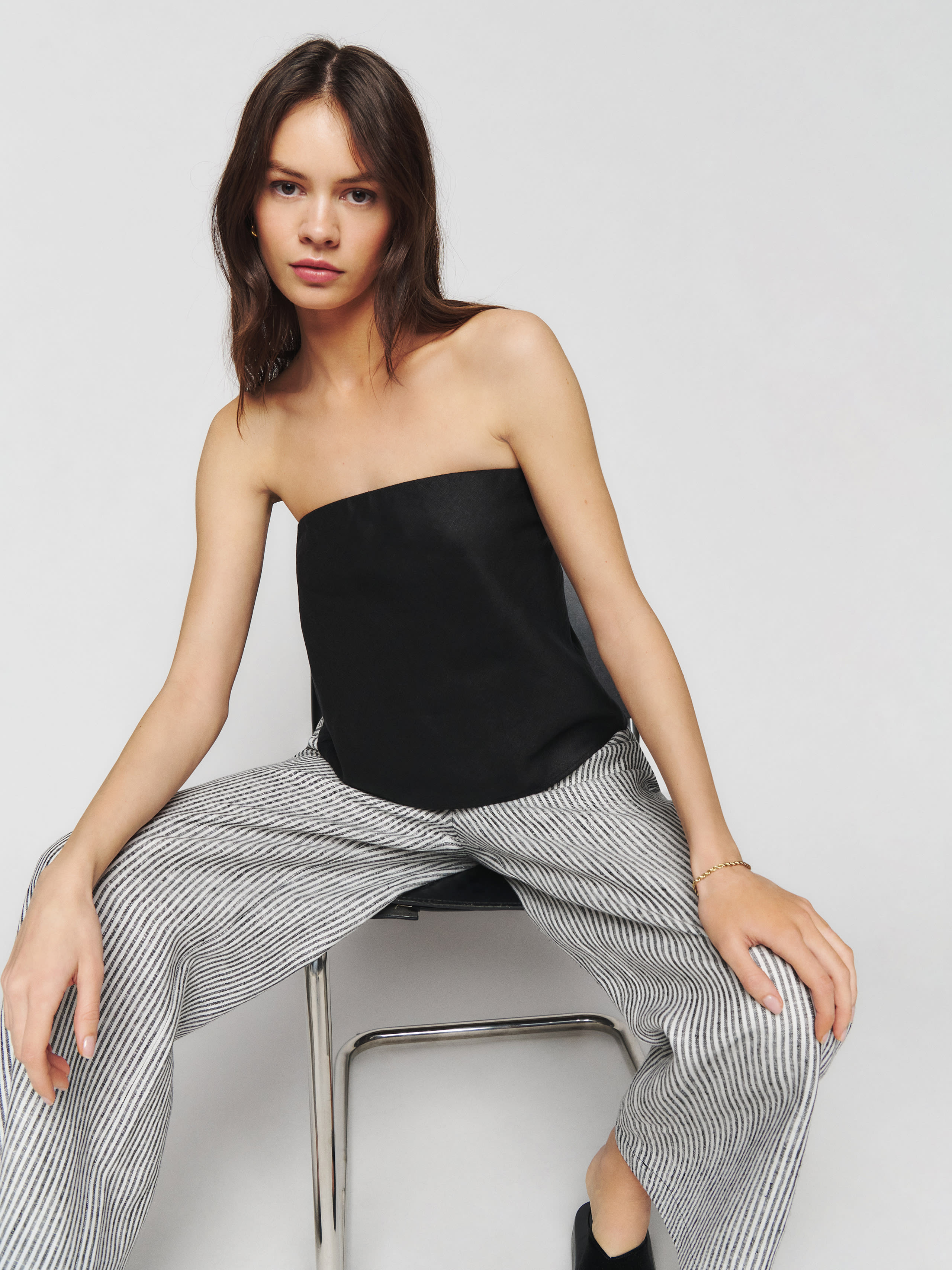 Spritz Linen Top | Reformation (Global)