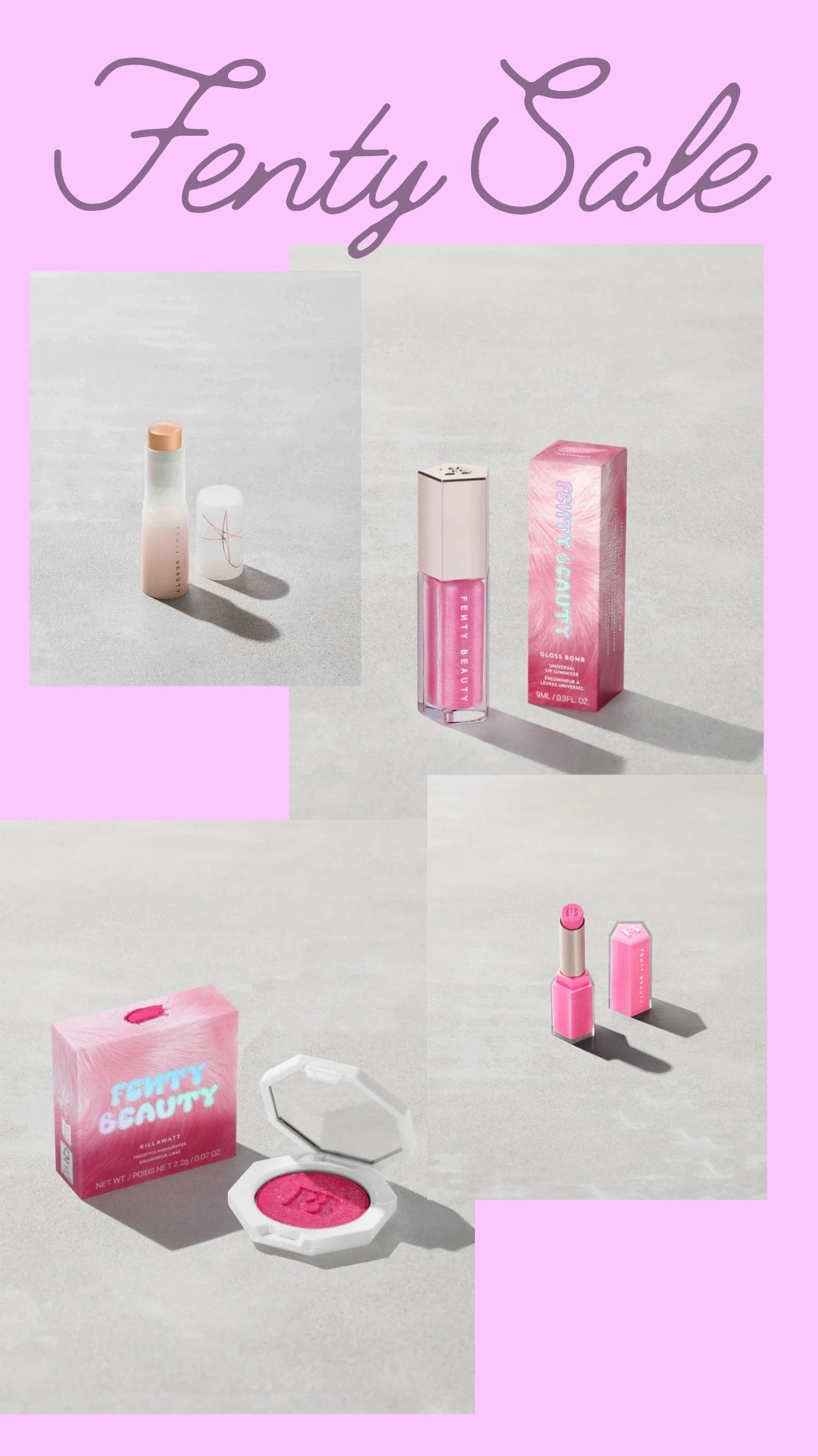 Amazing Fenty Sale happening! Site is at least 30% off + FREE gifts!!! I love these products and pinks! 

#LTKBeauty #LTKmorningroutine #LTKSaleAlert