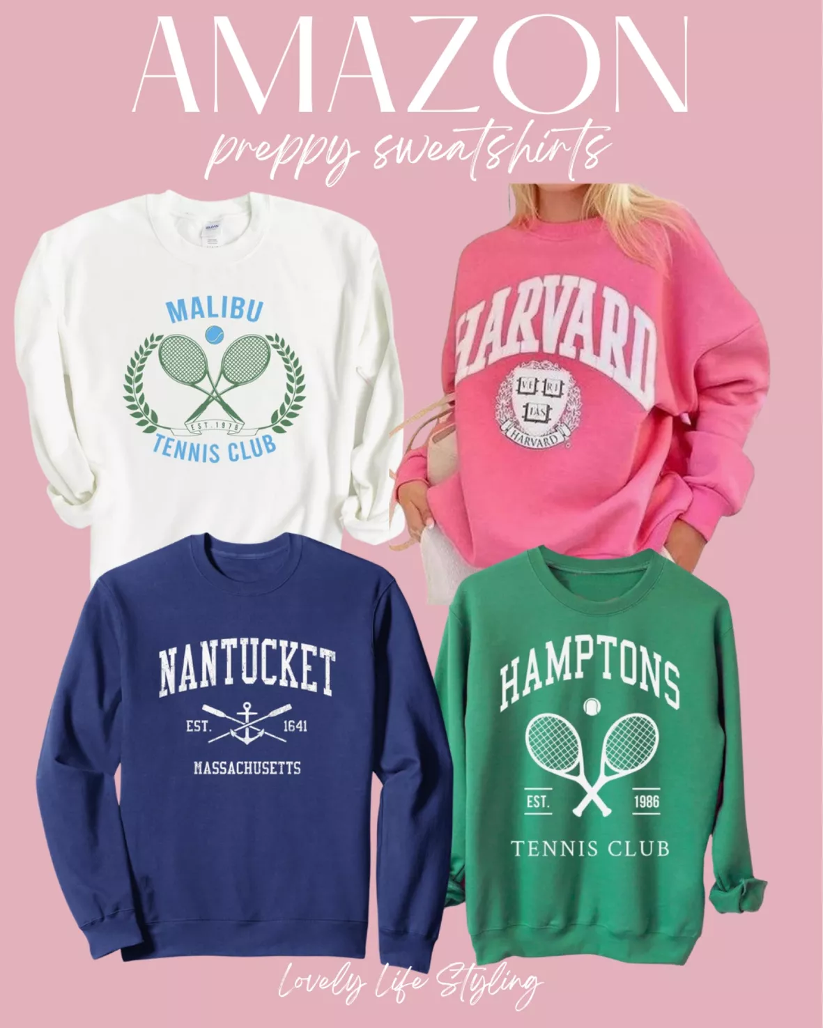 Malibu Tennis Club Pink Preppy Aesthetic T-Shirt – The Preppy Place