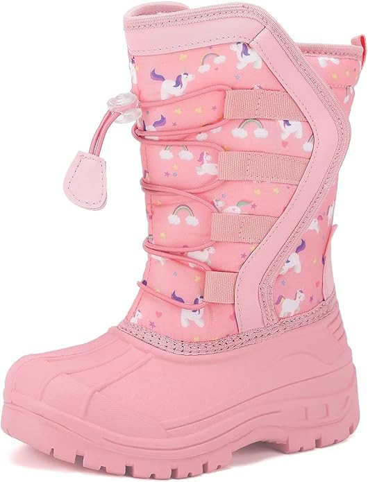 CIOR Kids Snow Boots for Boys Girls Toddler Winter Outdoor Boots Waterproof with Fur Lined(Toddle... | Amazon (US)