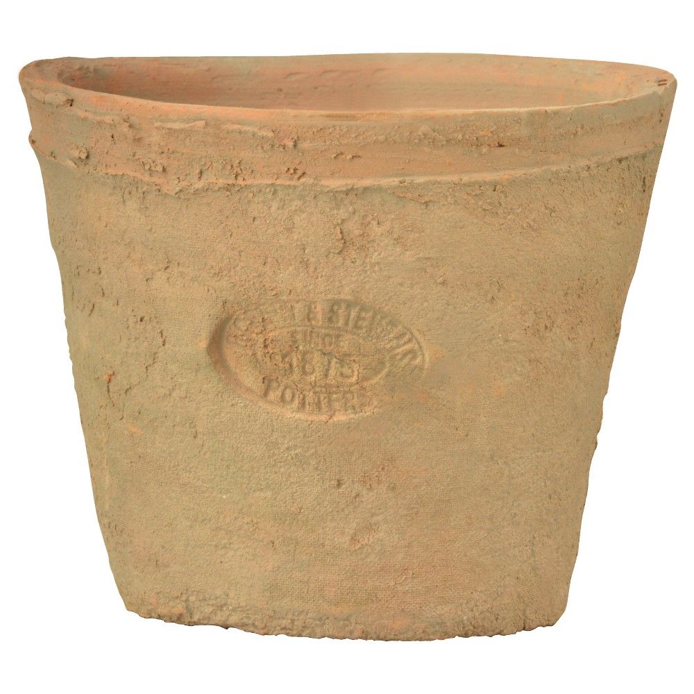 24ct Oval Aged Terracotta Pots In A Wood Crate - Brown - Esschert Design | Target