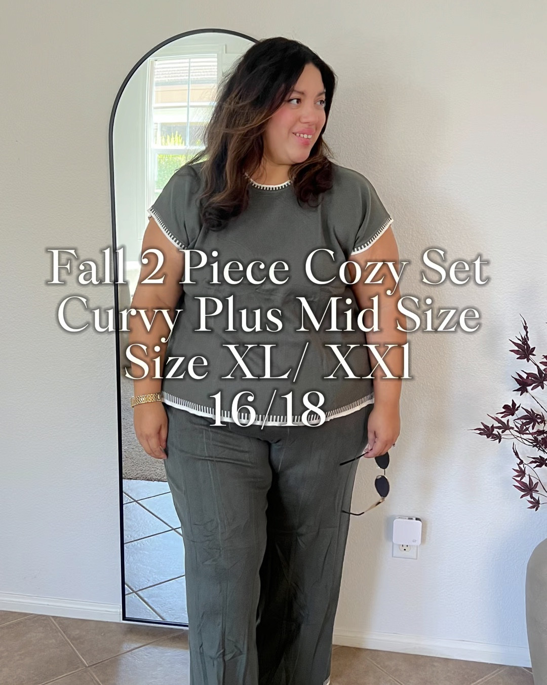 Hola Bebés! 
Found the Perfect 2 piece set for fall 🍂

This set is so cozy and so comfy very soft almost cashmere feel runs on the larger side. 

I’m wearing size XL 


#LTKPlusSize #LTKFindsUnder50 #LTKMidsize