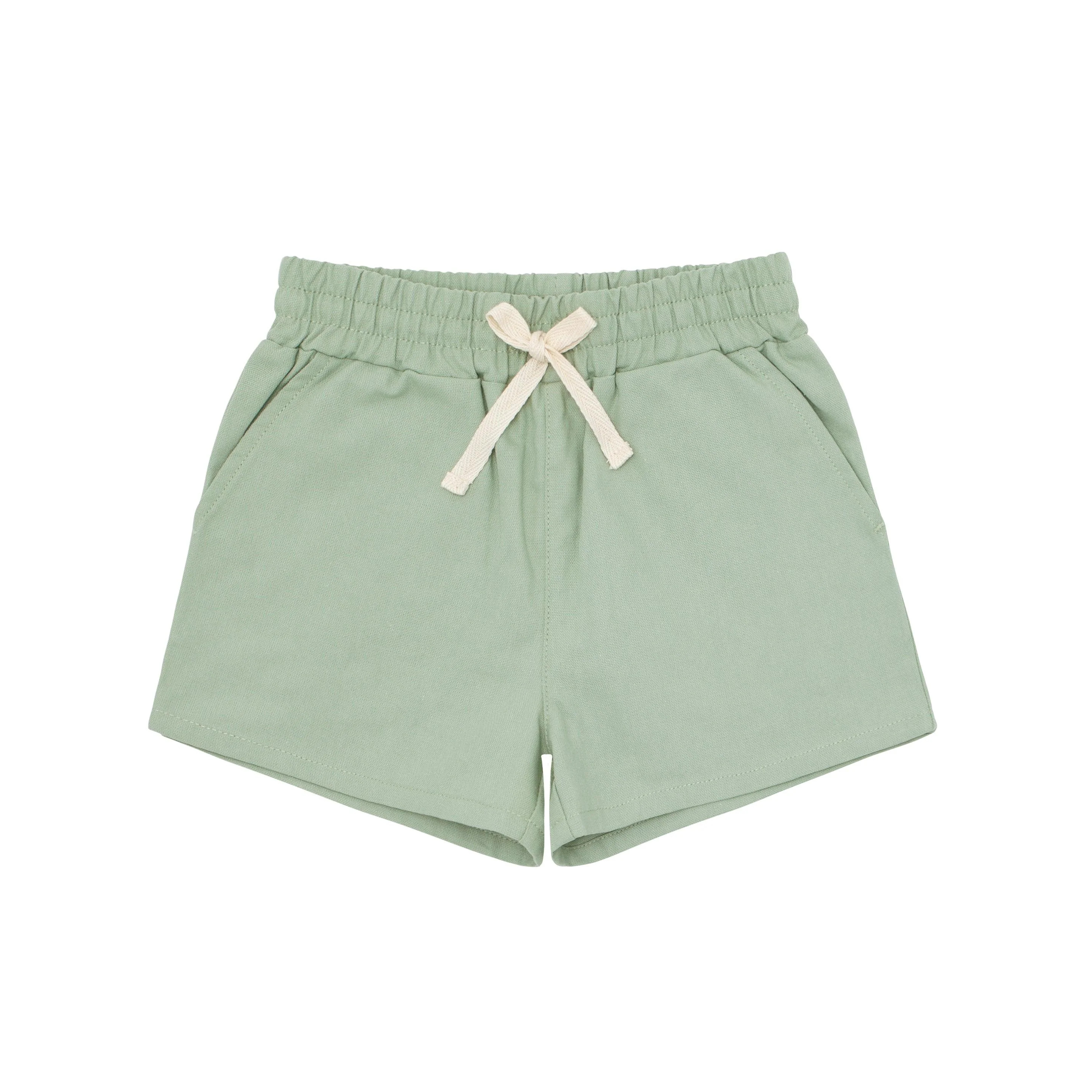 boys sea marsh green canvas short | minnow