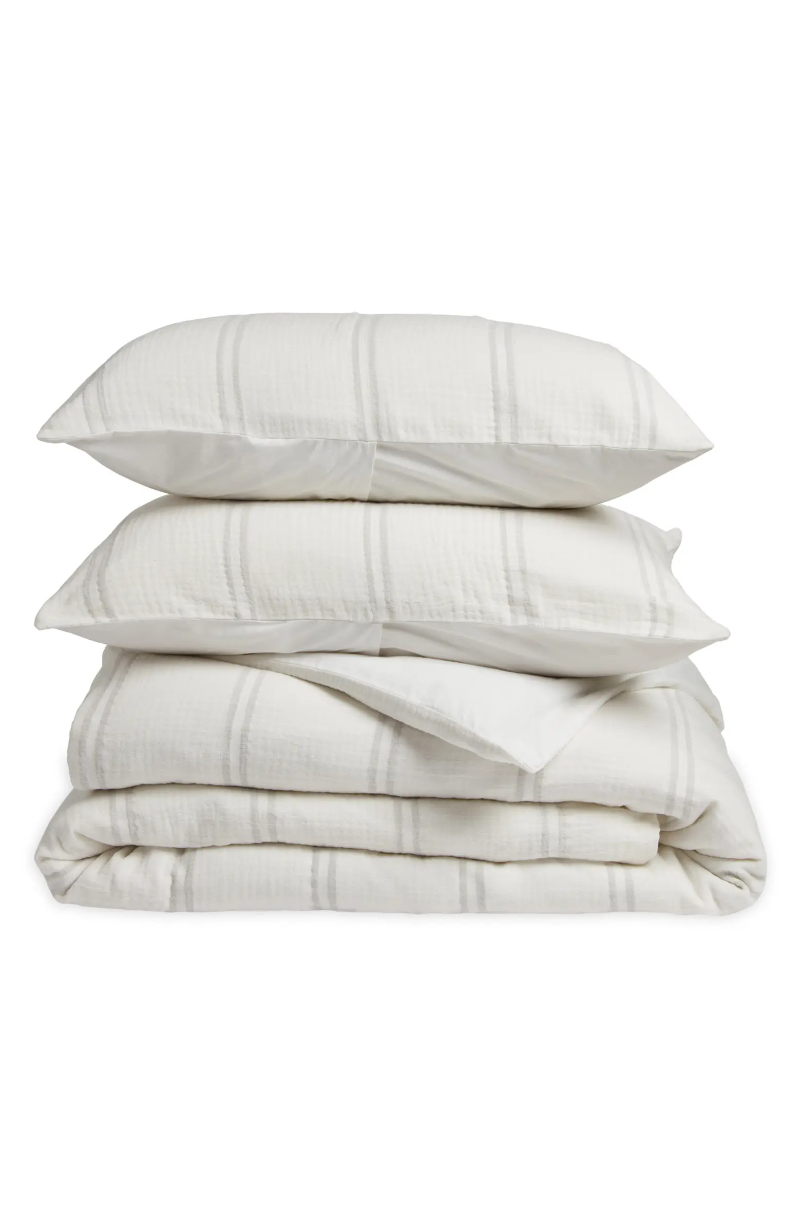 Nordstrom Stripe Cotton Gauze Duvet Cover & Shams Set | Nordstrom | Nordstrom